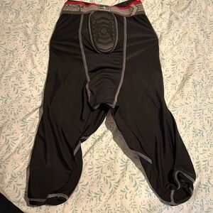 Black Athletic Compression Shorts